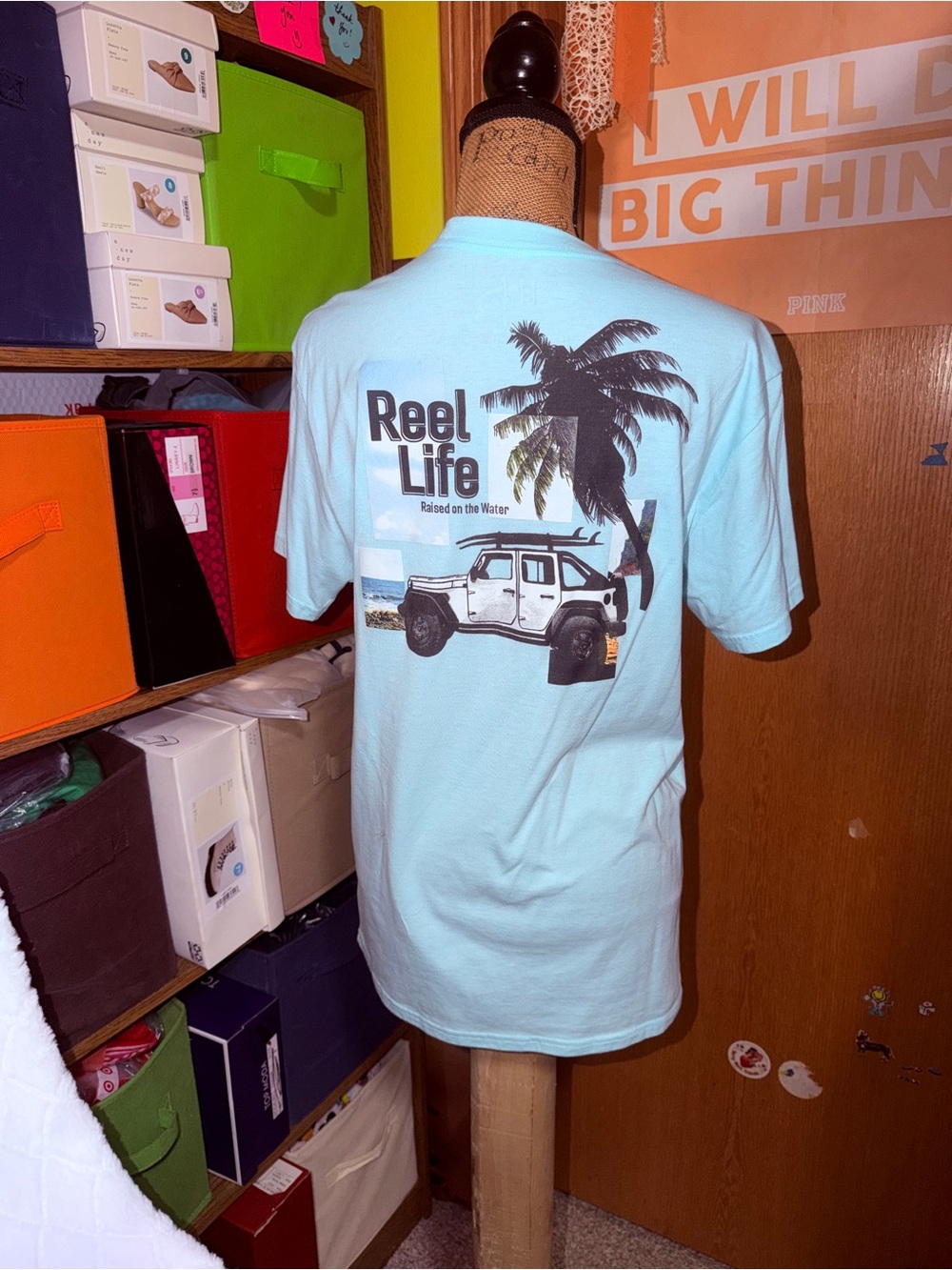 Men's Light Mint Crew Neck Short Sleeve Tee - Unbranded